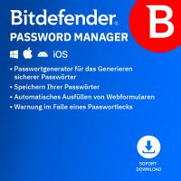 Bitdefender Password Manager (1 Devices - 1 Year) DACH ESD